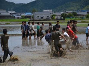 先生に攻撃①