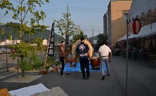 太鼓準備